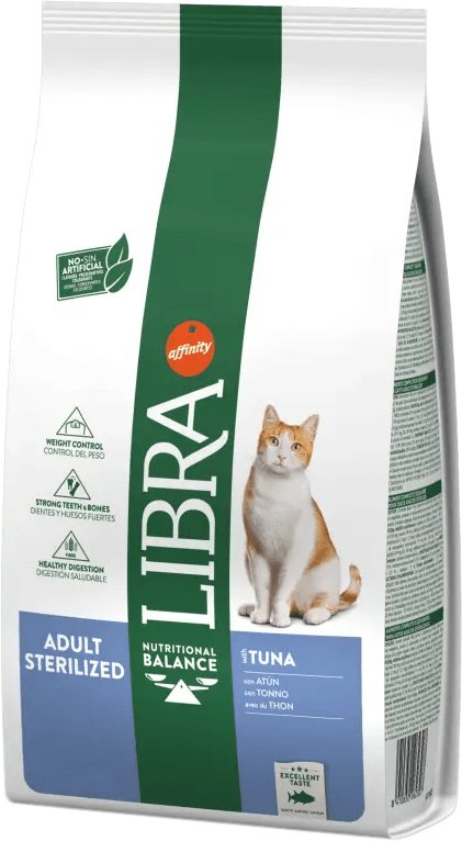 

Сухой корм для кошек Libra Adult Sterilized with Tuna (для стерилизованных с тунцом) 8 кг