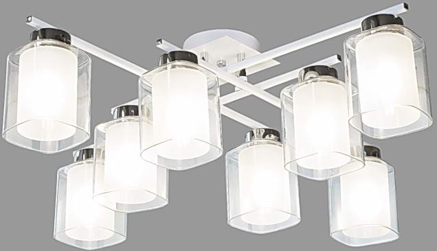 

Люстра средней высоты Aitin Pro НПБ 02-8x40-105 74402/8 (хром/белый)