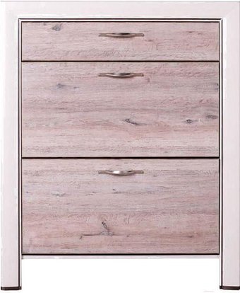 Тумба для обуви Anrex Olivia 2D1S Вудлайн Кремовый/Дуб Анкона