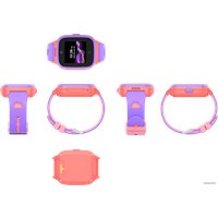 Детские умные часы LeeFine Q27 4G (розовый/фиолетовый)