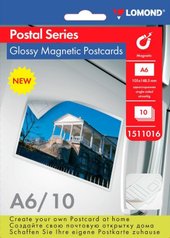 Glossy Magnetic Postcards A6 660 г/м2 10 листов 1511016