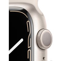 Умные часы Apple Watch Series 7 45 мм (звездный свет/звездный свет спортивный)