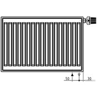 Стальной панельный радиатор Brugman Tип 22 300x100x1200 FEK220301201UBY (боковое подключение)
