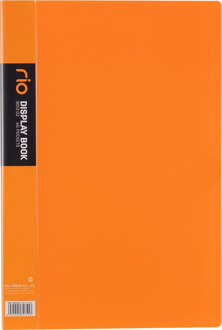 

Папка для бумаг Deli Rio B01302 с файлами (оранжевый)