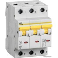 Выключатель автоматический IEK ВА 47-60M 3п 40А C MVA31-3-040-C