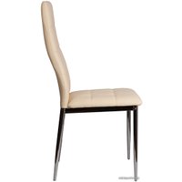 Стул AksHome Sky (кремовый/хром, экокожа)