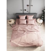 2-спальный комплект постельного белья Loon Emily (2-спальный, наволочка 70x70, розовый)