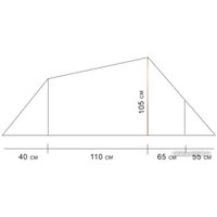 Треккинговая палатка Relmax Tunnel (синий)