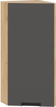 

Шкаф навесной Трия Гренада 1В3Т (дуб крафт золотой/холст вулкан)