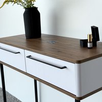 Туалетный столик без зеркала Shtabe Royal 5211 эко (дуб веллингтон/черный/р.черная)