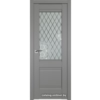 Межкомнатная дверь ProfilDoors Классика 2U L 90x200 (грей/ромб)