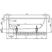 Ножки опорные Bette B23-1500