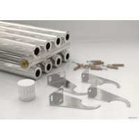 Стальной трубчатый радиатор Сунержа Эстет-00 EU50 1800х270 6 секций (хром)