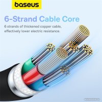 Кабель Baseus Pudding Series Fast Charging Cable 100W USB Type-C - USB Type-C (2 м, черный)