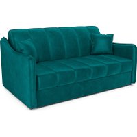 Диван Мебель-АРС Давос ППУ 180x200 см M2-111-2 (бархат сине-зеленый Star Velvet 43 Black Green)