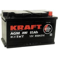 Автомобильный аккумулятор KRAFT AGM R+ (85 А·ч)