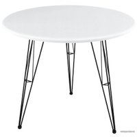 Кухонный стол Sheffilton SHT-TU10/80 (черный/белый)