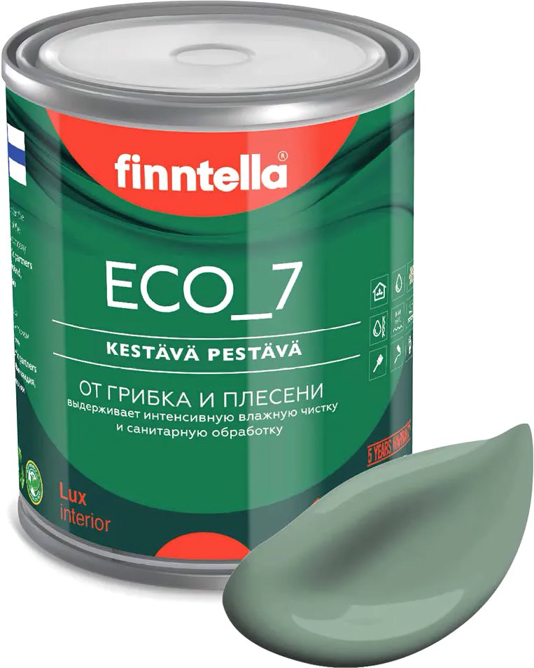 

Краска Finntella Eco 7 Naamiointi F-09-2-1-FL041 0.9 л (зеленый хаки)