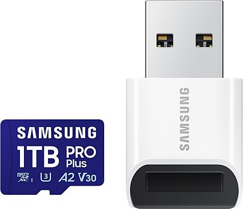 

Карта памяти Samsung PRO Plus microSDXC 1TB (с кардридером)