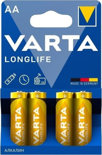 Батарейка Varta Longlife AA V04106113414 (4 шт)