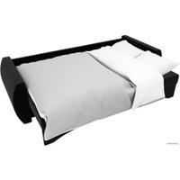 Диван Лига диванов Сатурн 28170 (микровельвет, черный)