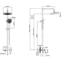 Душевая система  AV Engineering AVWIN16-A165-135