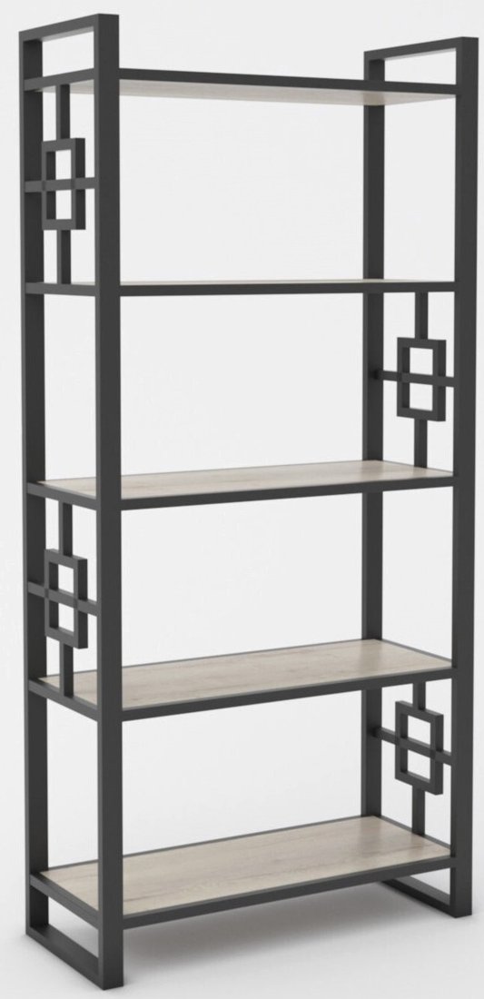 

Стеллаж Hype Mebel Квадро 50x170 (черный/дуб галифакс натуральный)