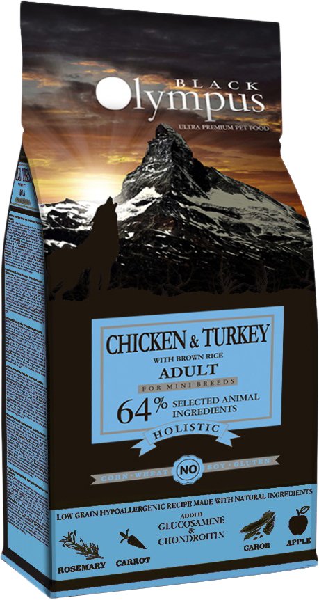 

Сухой корм для собак Black Olympus Adult Mini Chicken & Turkey (для мелких пород с курицей и индейкой) 2 кг