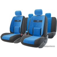 Комплект чехлов для сидений Autoprofi Comfort COM-1105 (черный/синий)