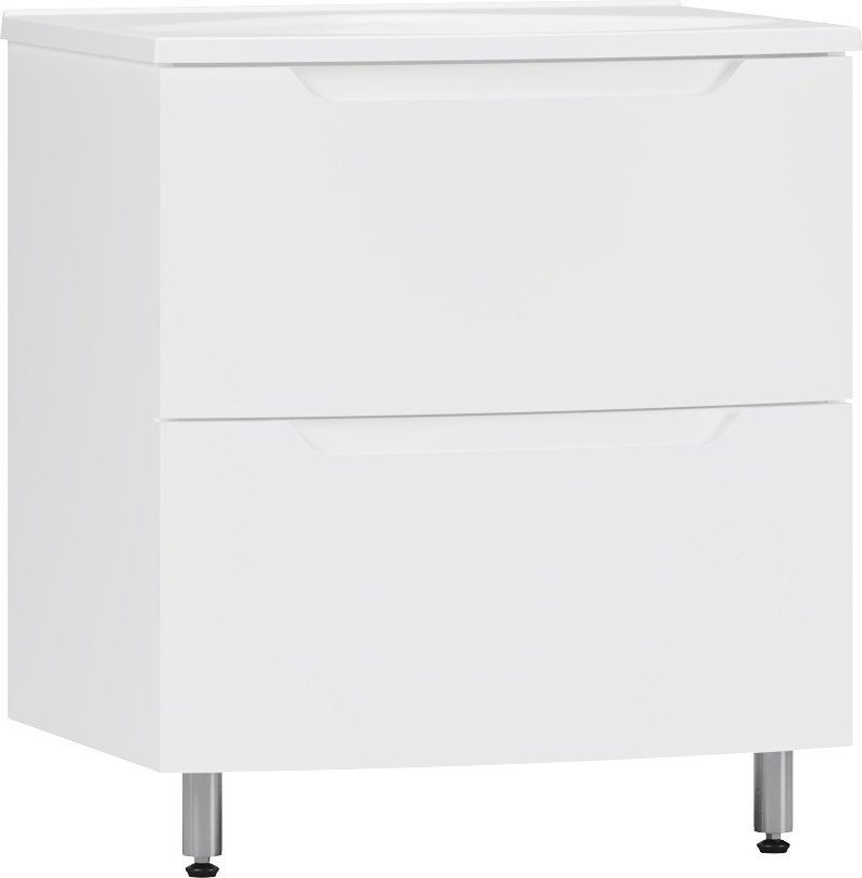 

Belux Тумба под умывальник Ганновер Н 60-02 (1, белый глянец)