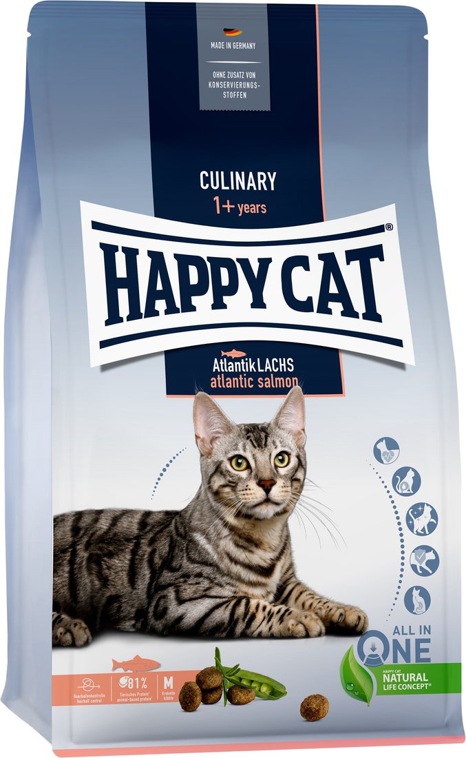 

Сухой корм для кошек Happy Cat Cat Adult Атлантический лосось 10 кг
