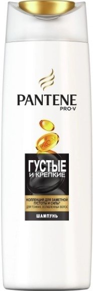 

Шампунь Pantene Густые и крепкие для тонких и ослабленных волос 400 мл