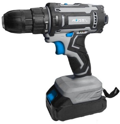 Дрель-шуруповерт Rogel CDR-2020 (с 2-мя АКБ, кейс)