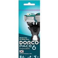 Бритвенный станок Dorco Pace 6 плавающая головка, увлажняющая полоса (1 шт)