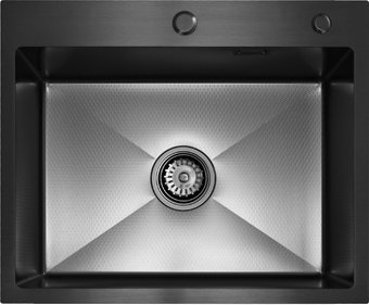 Кухонная мойка Blantek LS-5848HN Honeycomb Nano black