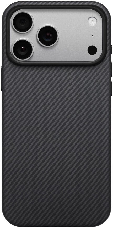 

Чехол для телефона Pitaka Aramid UltraGuard для iPhone 17 Pro Max (600D Black/Grey Twill)