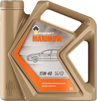 Моторное масло Роснефть Maximum 15W-40 SG/CD 4л