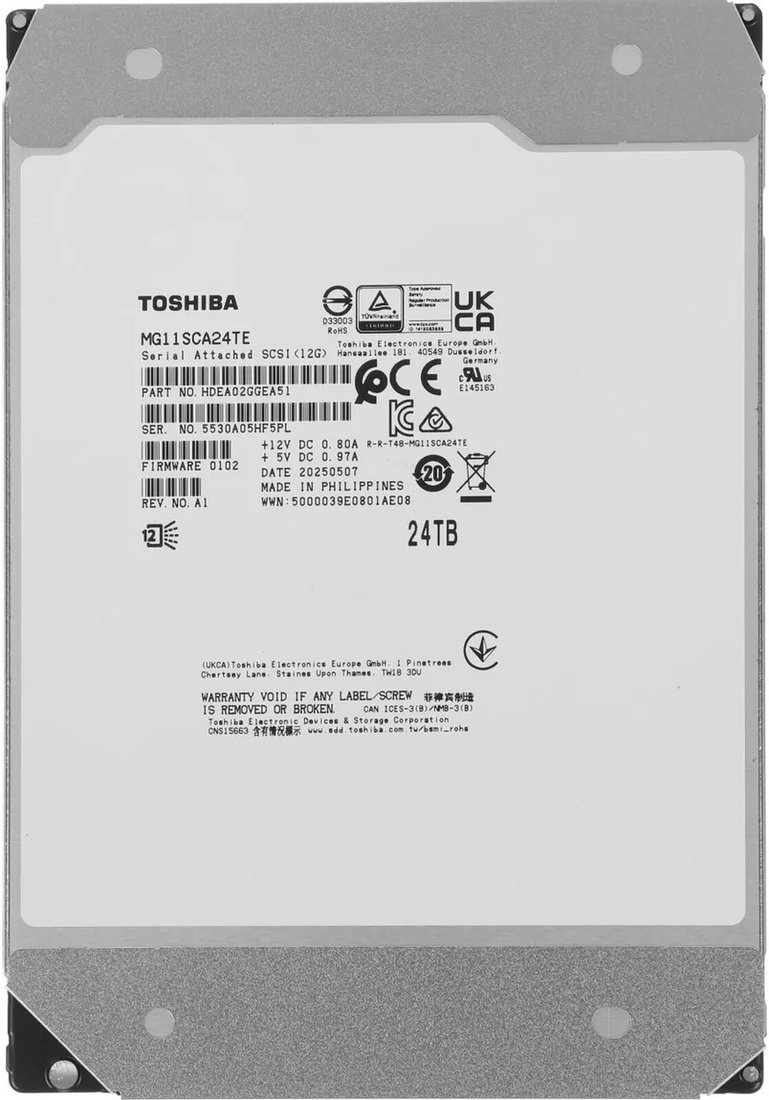 

Жесткий диск Toshiba MG11 24TB MG11SCA24TE