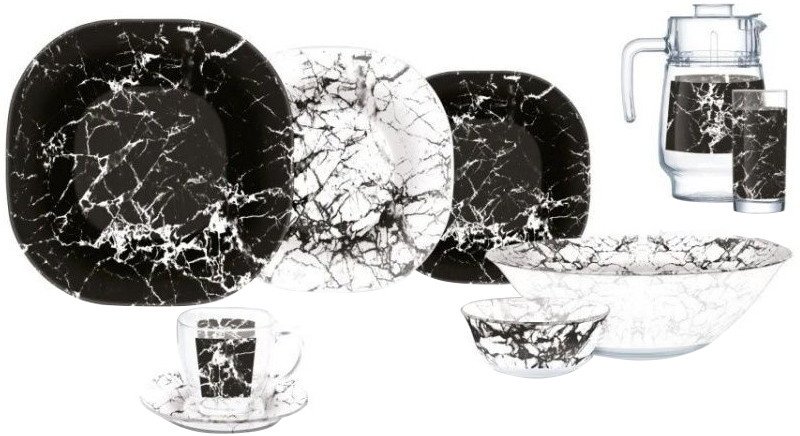

Столовый сервиз Luminarc Carine Marble Black V2709