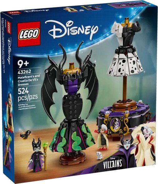Конструктор LEGO Disney Princess Платья Малефисенты и Круэллы Де Виль 43262