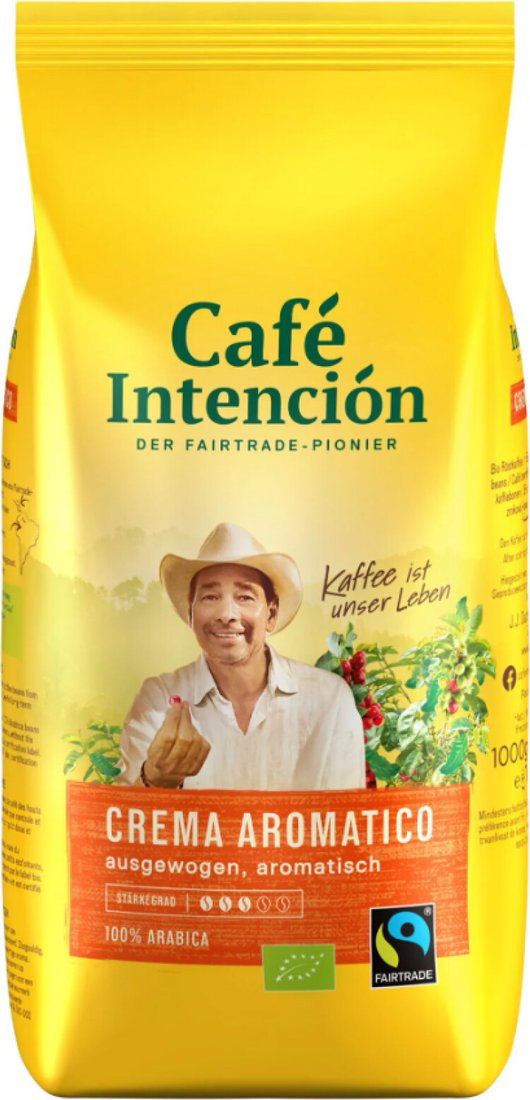 

Кофе Cafe Intencion Ecologico Caffe Crema зерновой 1 кг