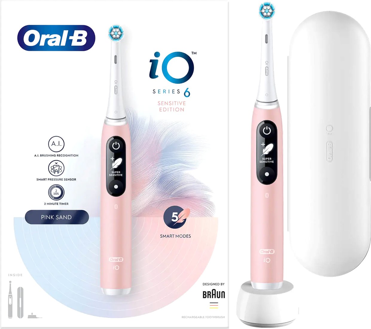 

Электрическая зубная щетка Oral-B iO 6 (розовый)