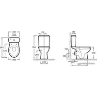 Унитаз напольный Jacob Delafon Patio 65x36 UJD102