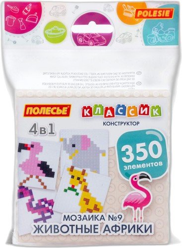 

Конструктор Полесье Классик 73225 Мозаика №9 (животные Африки)