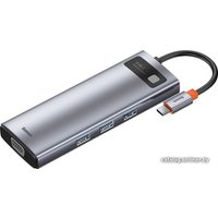 Док-станция Baseus Metal Gleam Series 9-in-1 Multifunctional Type-C CAHUB-CU0G