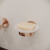 Мыльница Wellsee Finishing Touch 182504000 с держателем (розовое золото)