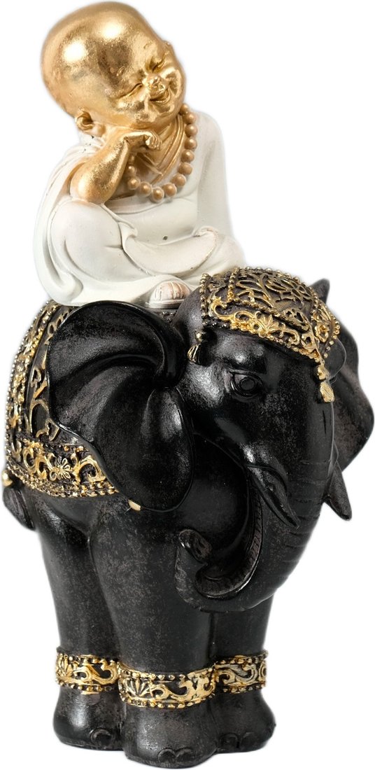 

Статуэтка Sima-Land Маленький веселый Будда на черном слоне 10327509