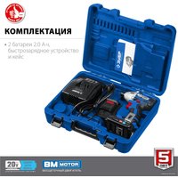 Винтоверт Зубр Профессионал GVB-250-22 (с 2-мя АКБ, кейс)