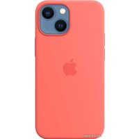 Чехол для телефона Apple MagSafe Silicone Case для iPhone 13 mini (розовый помело)