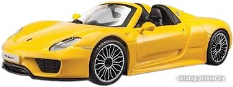 Легковой автомобиль Bburago Porsche 918 Spyder 18-21076 (желтый)